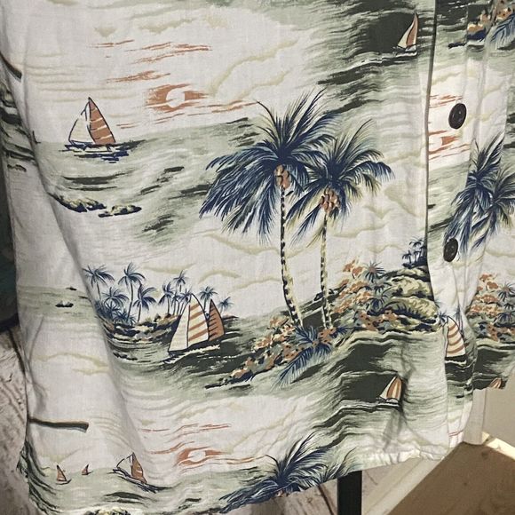 Maui Maui Hawaiian Islands Shirt Mens Large Button Up Short Sleeve - Picture 5 of 9